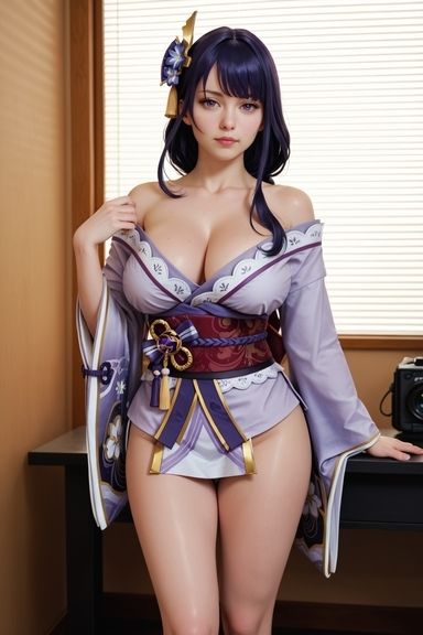 雷電〇軍 えちえちコスプレ - サンプル画像 1