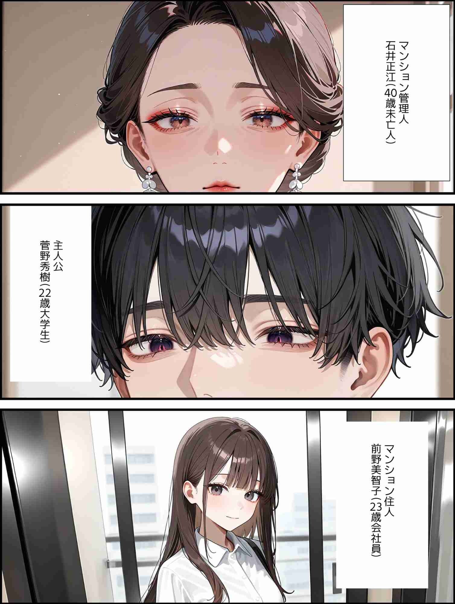 管理人は未亡人  フェロモン武器に寝取り成功 - サンプル画像 1