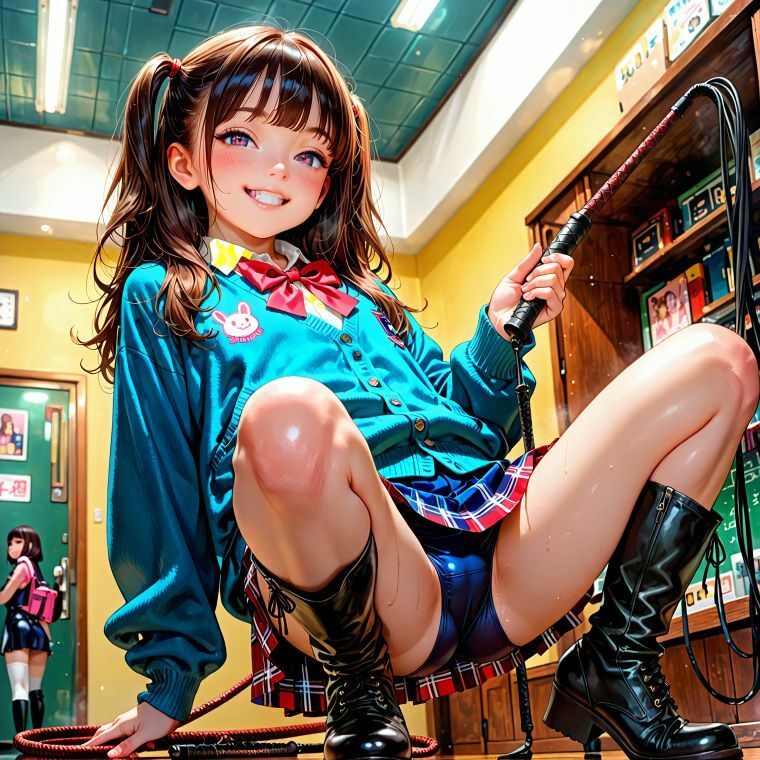 JK制服＋ブーツの女王たち1 - サンプル画像 8