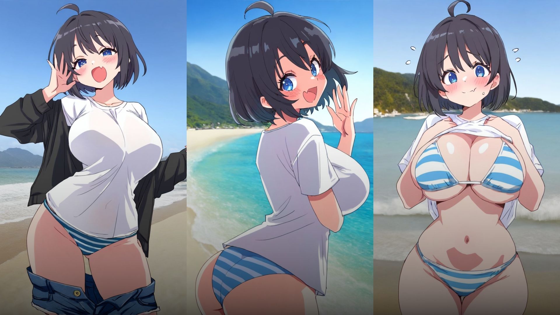 サラちゃんの海遊び2 - サンプル画像 1