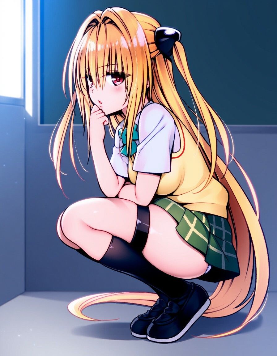 ToLOVEる 金色の闇 制服ヤミちゃんと中出し本気SEX - サンプル画像 1