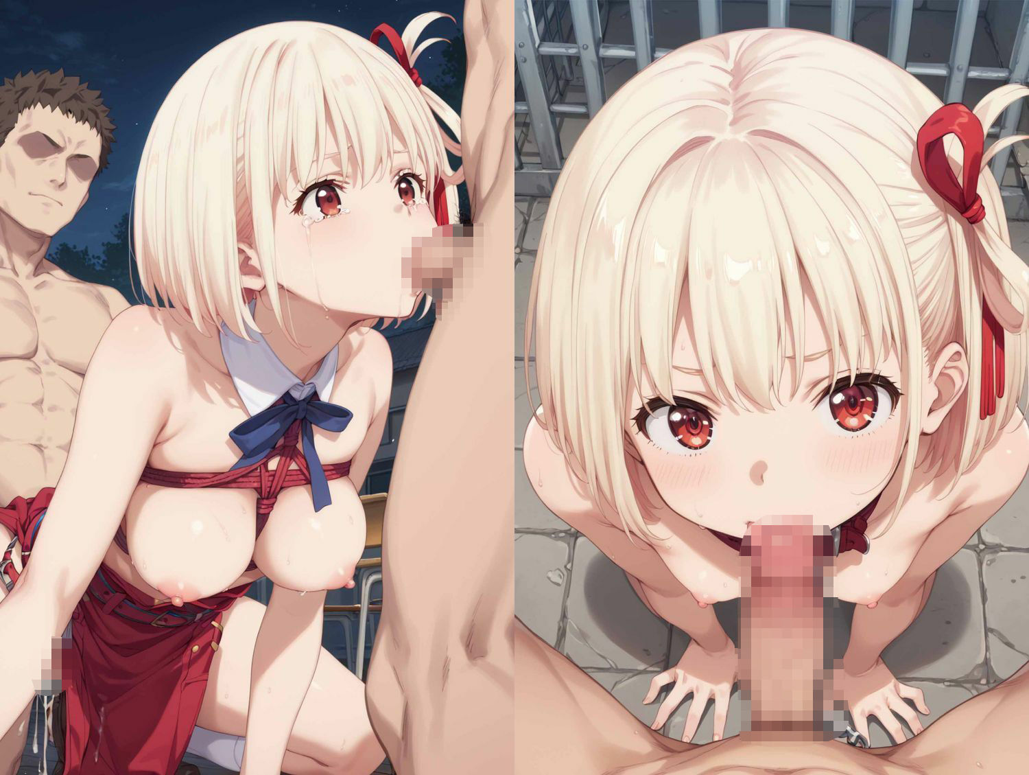 敗北した錦木千束 - サンプル画像 2