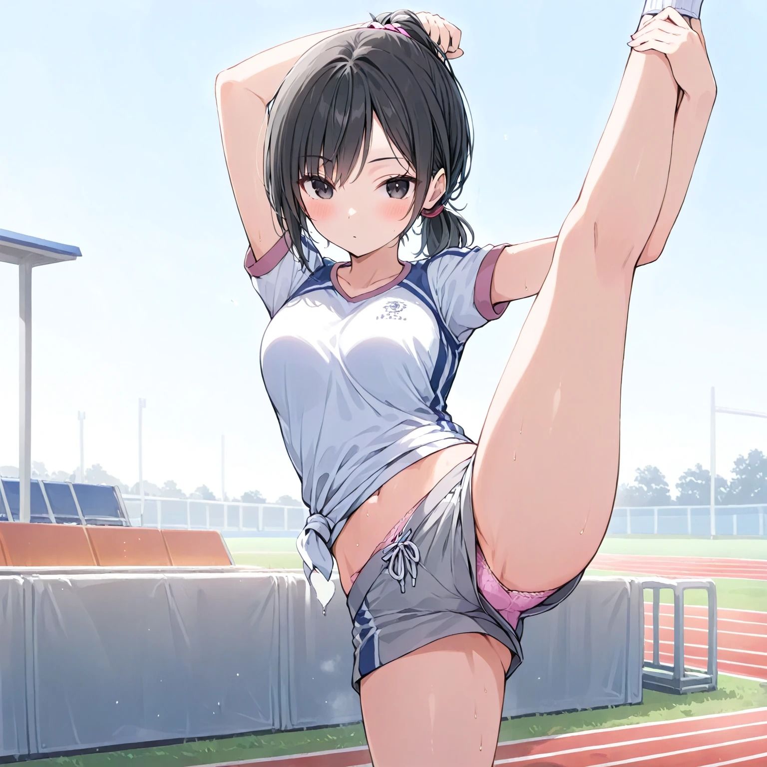 部活でじょしこうせいがかわいいパンティー見せてくれた（500枚） - サンプル画像 1