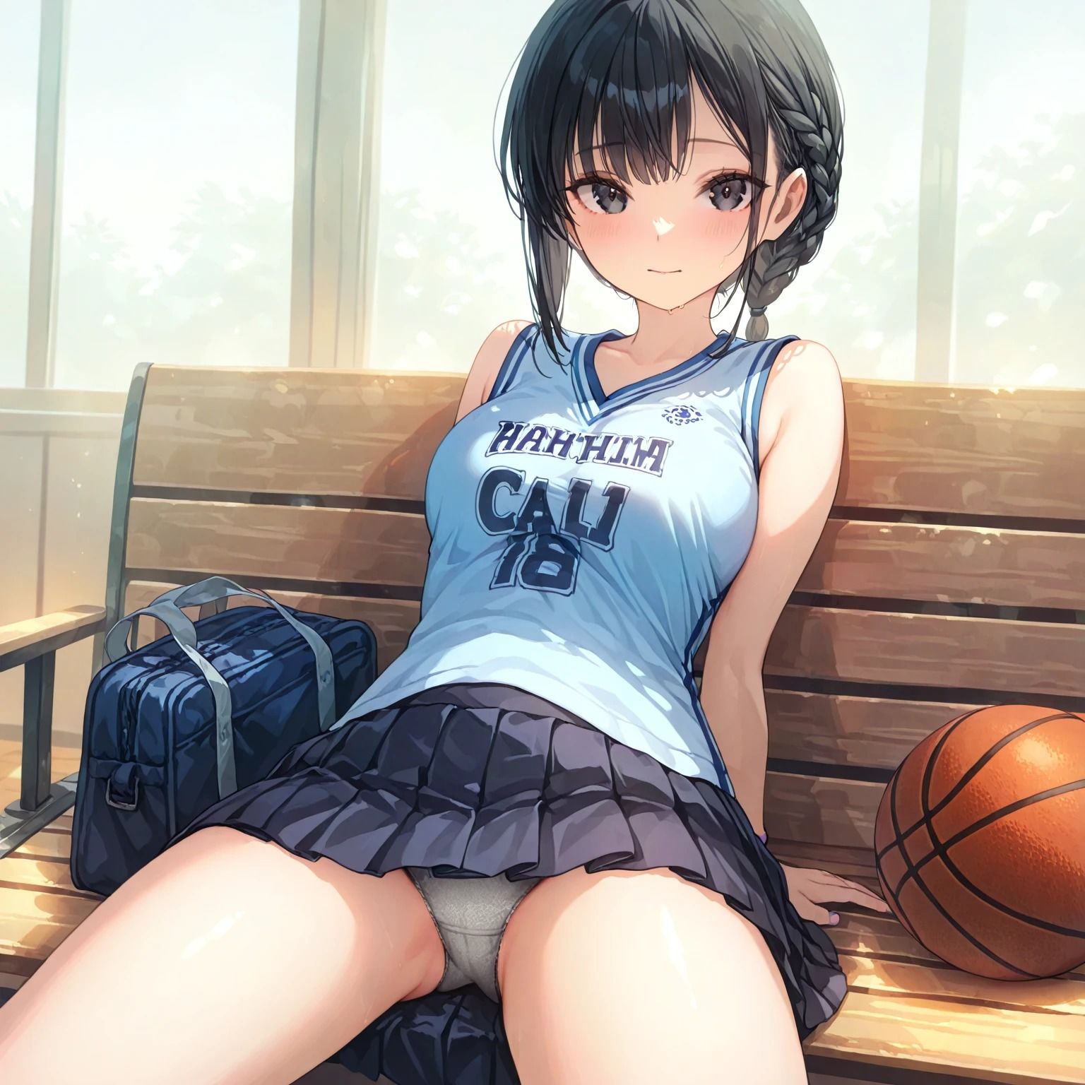 部活でじょしこうせいがかわいいパンティー見せてくれた（500枚） - サンプル画像 9