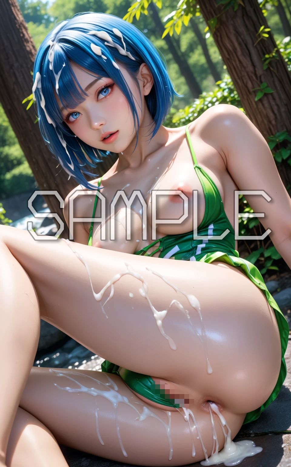 AI AOI - Cum on swimsuit - - サンプル画像 1