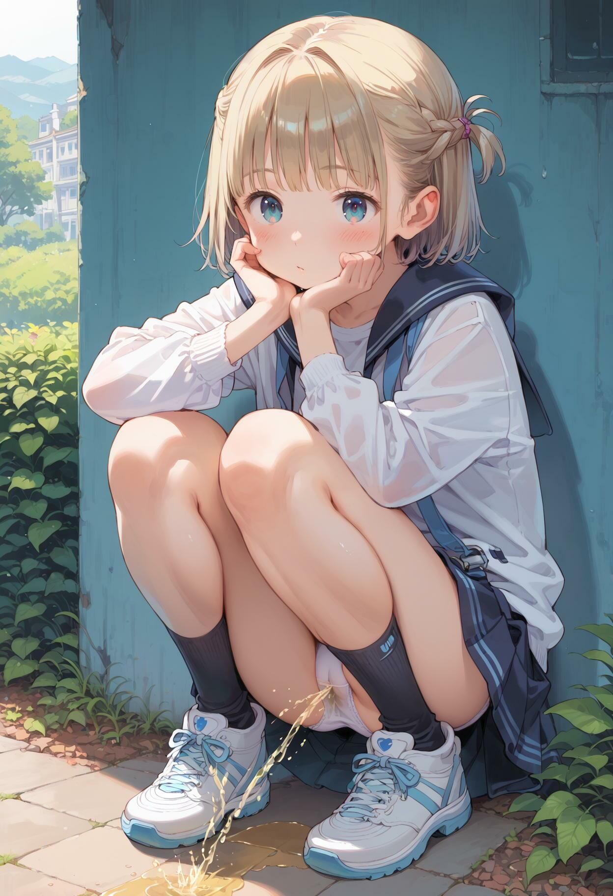 【お漏らし大好き！】パンツはいたままオシッコ - サンプル画像 8