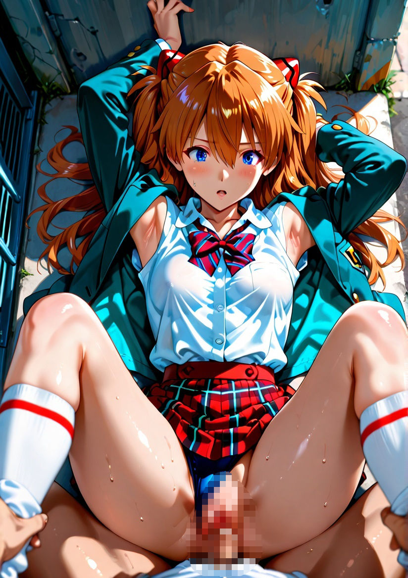 クラスの一軍女子 ア〇カ・ラングレー は発情期 - サンプル画像 2