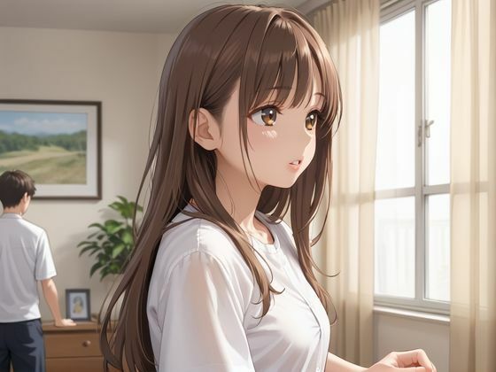 巨乳な後輩の家に誘われてHな関係に - サンプル画像 1