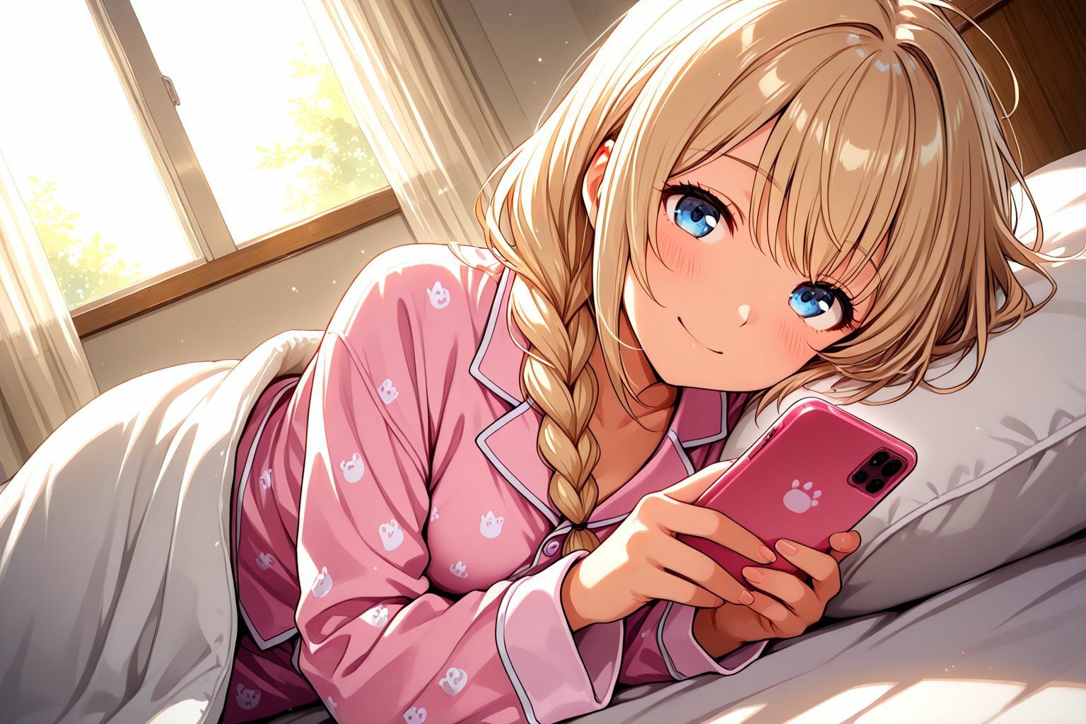 ミックスガールズコレクション  お泊りに来ていた幼馴染のパジャマ美少女と朝からえちえちセックス！ - サンプル画像 3