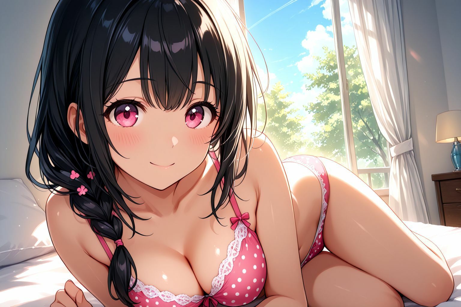 ミックスガールズコレクション  お泊りに来ていた幼馴染のパジャマ美少女と朝からえちえちセックス！ - サンプル画像 5