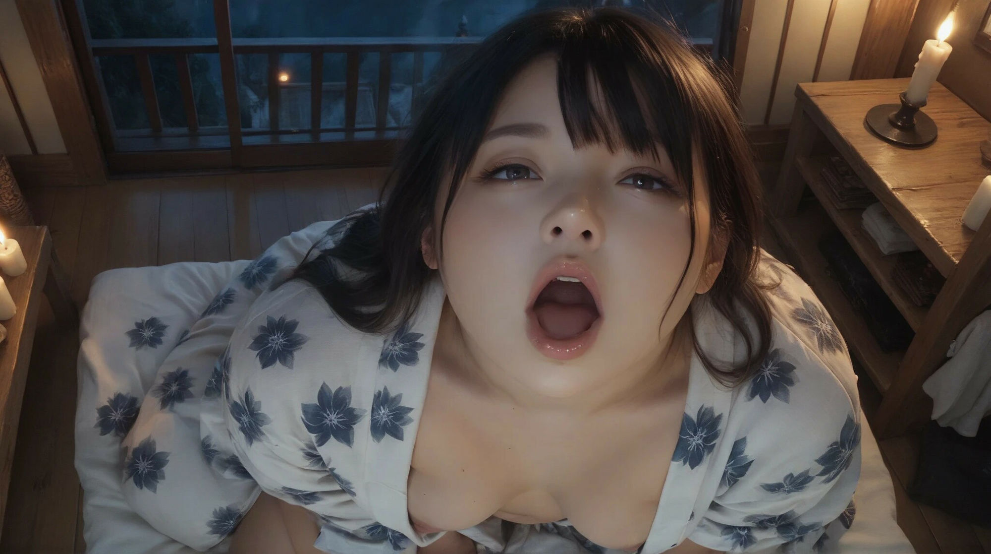 【幽霊少女】ぽっちゃり浴衣を堪能しちゃいました。 - サンプル画像 3