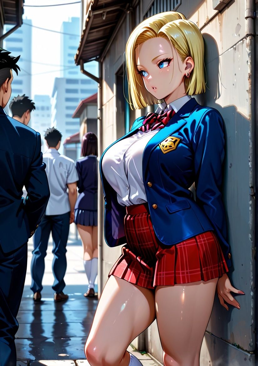 クラスの一軍女子 人造〇間18号 は発情期 - サンプル画像 1