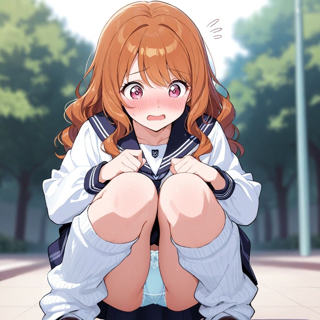 ルーズソックスJKのM字パンチラ  Vol.2 - サンプル画像 6