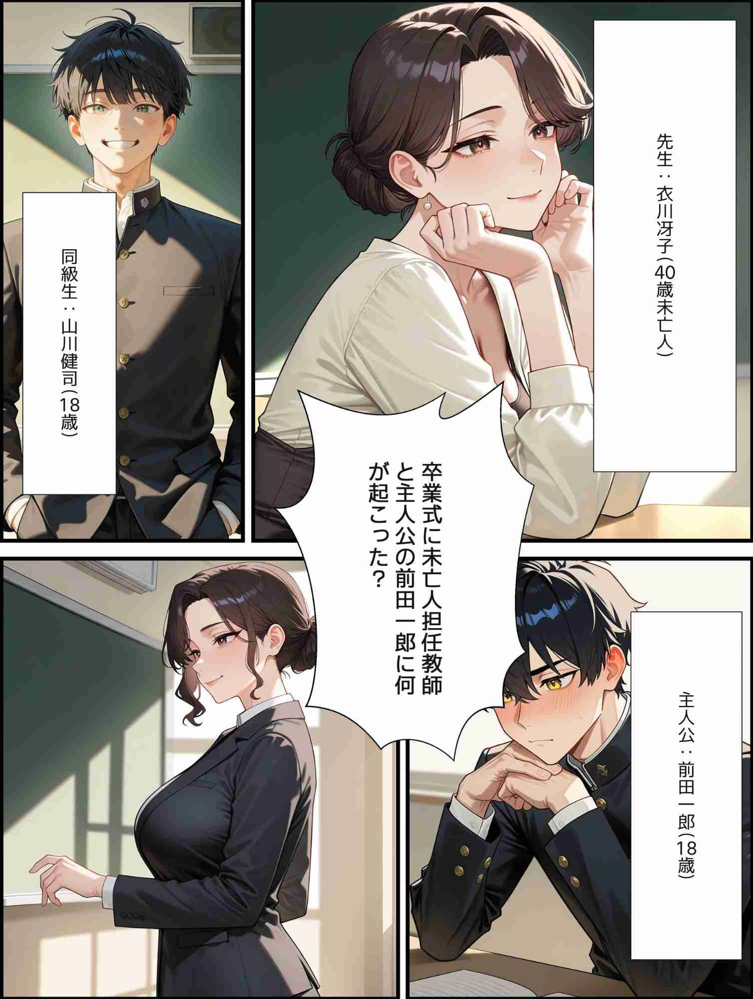 未亡人先生と最後の授業〜魅惑の初体験 - サンプル画像 1