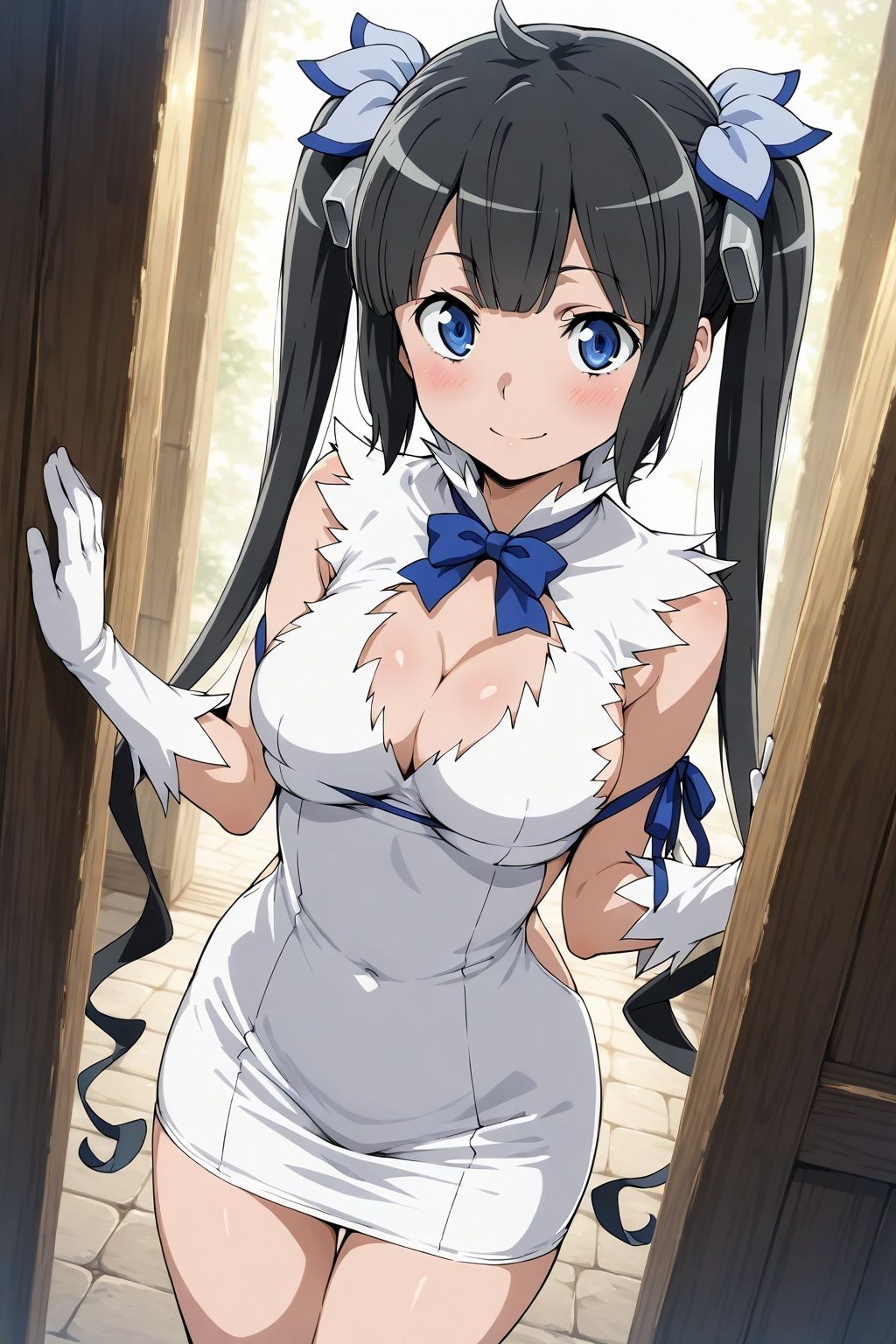 性獣ゴブリンに捕らわれた女神ヘスティア - サンプル画像 1