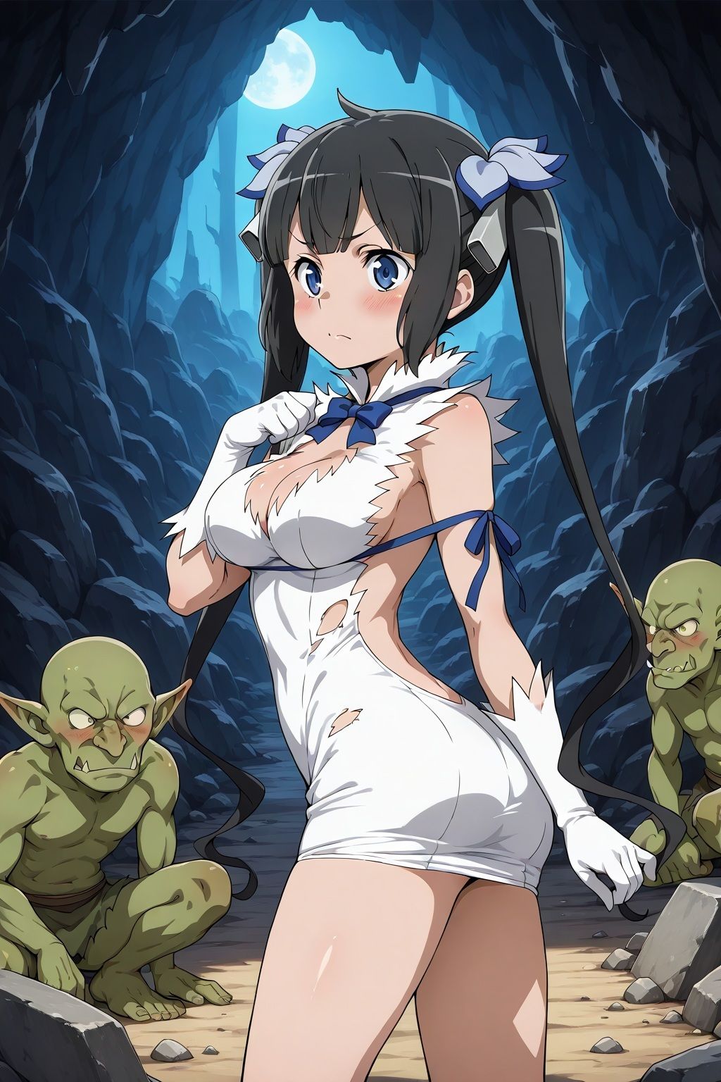 性獣ゴブリンに捕らわれた女神ヘスティア - サンプル画像 2