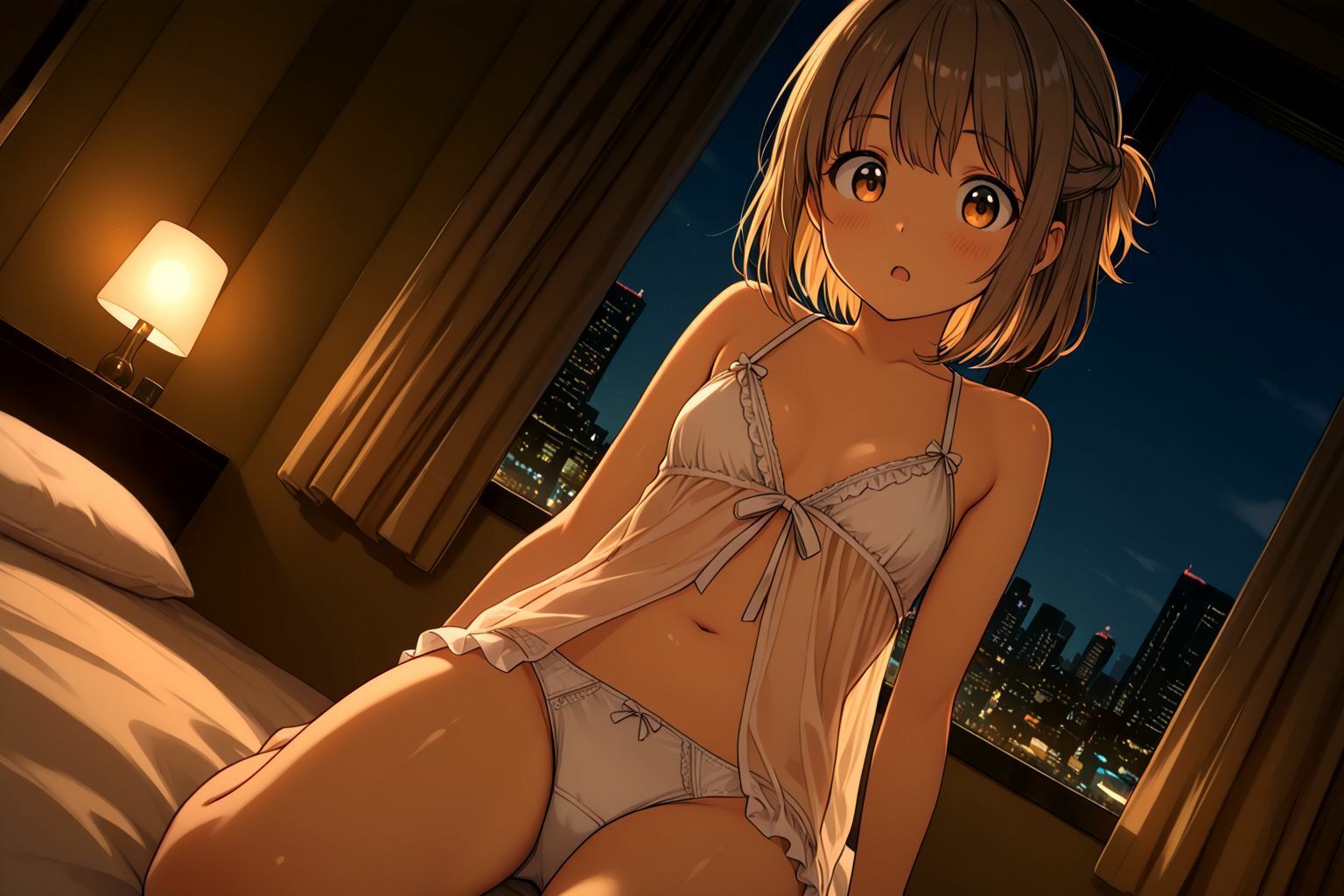 ミックスガールズコレクション  パパ活アプリで知り合ったちっぱい制服美少女とホテルでえちえちセックス - サンプル画像 5