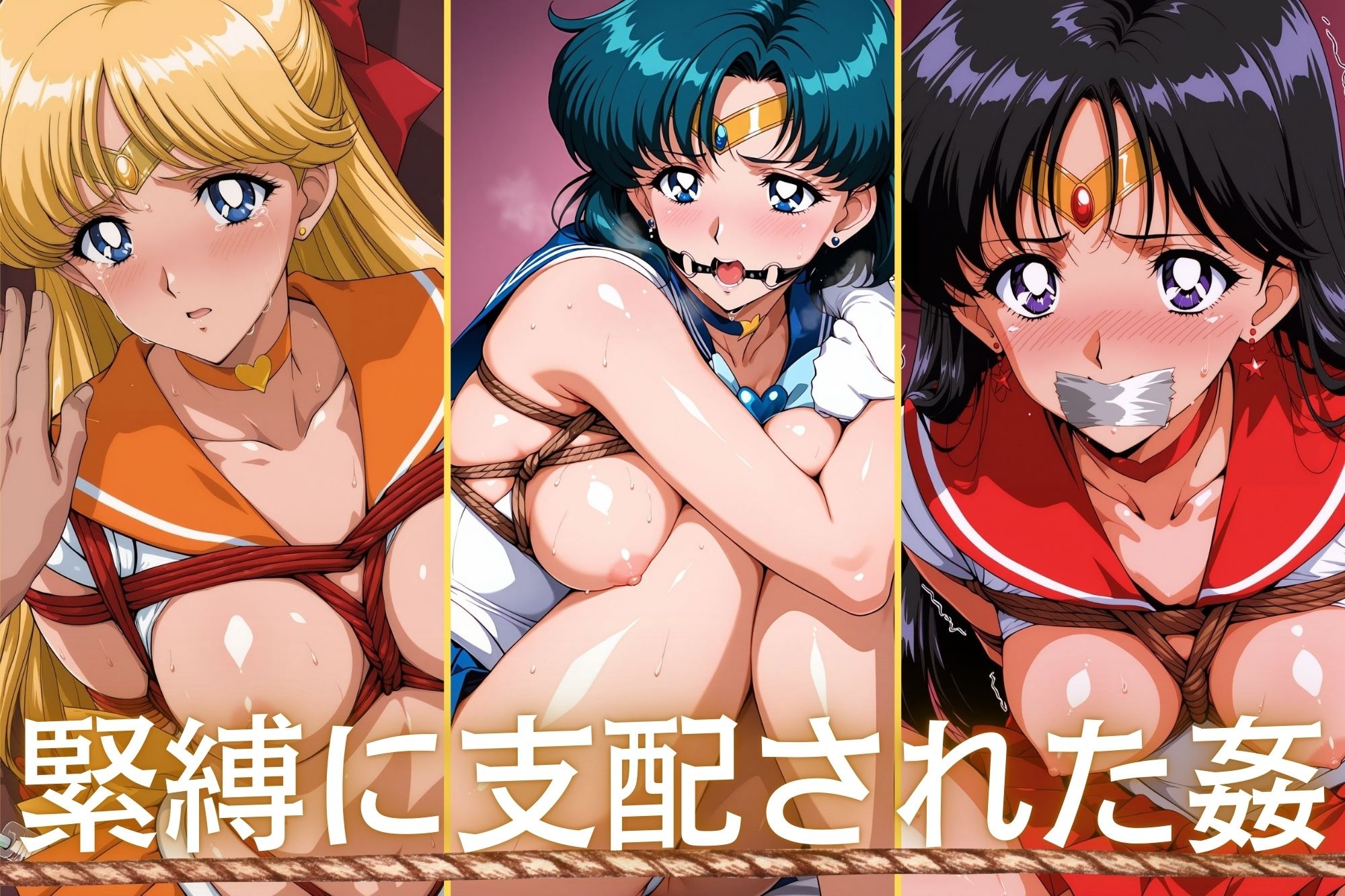 淫縄姦 〜緊縛化されたヒロイン〜 セーラー編 火・水・金 - サンプル画像 1