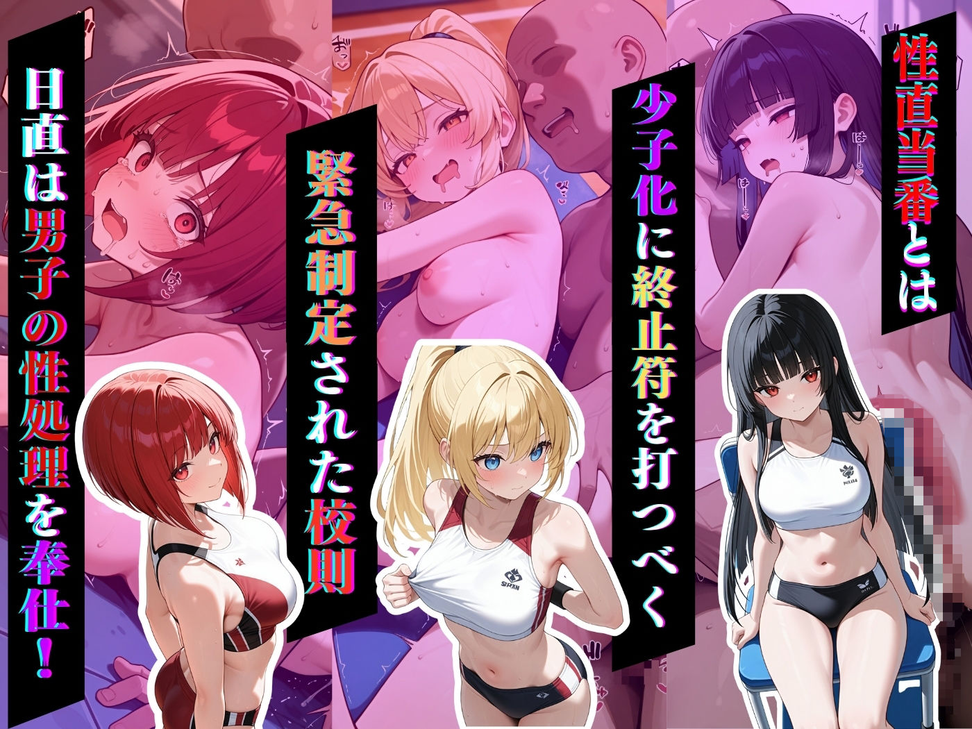 【高画質】今日の性直担当は君達だ〜純白肌×陸上編〜 - サンプル画像 1