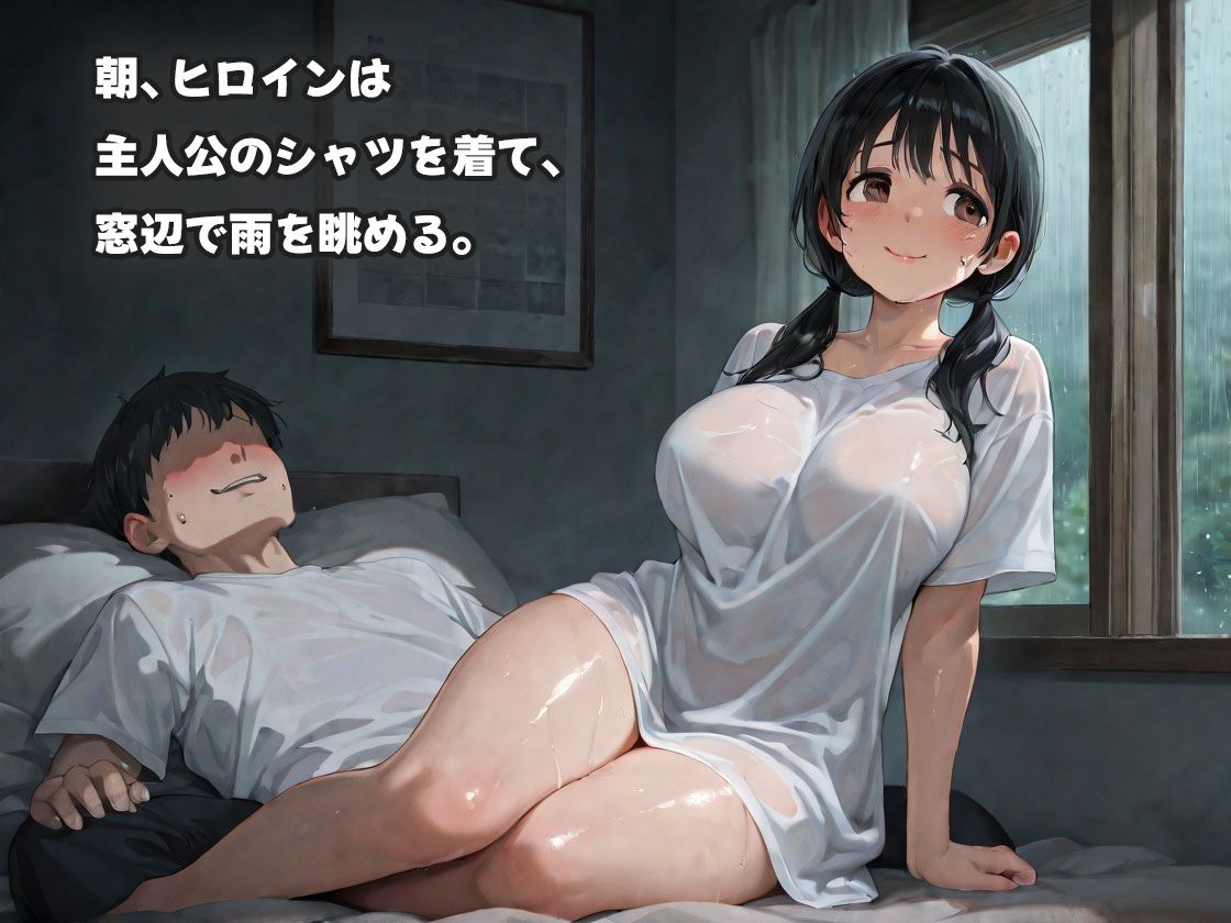 隅っこの清楚娘が疼く視線でとろける禁断の梅雨 - サンプル画像 4