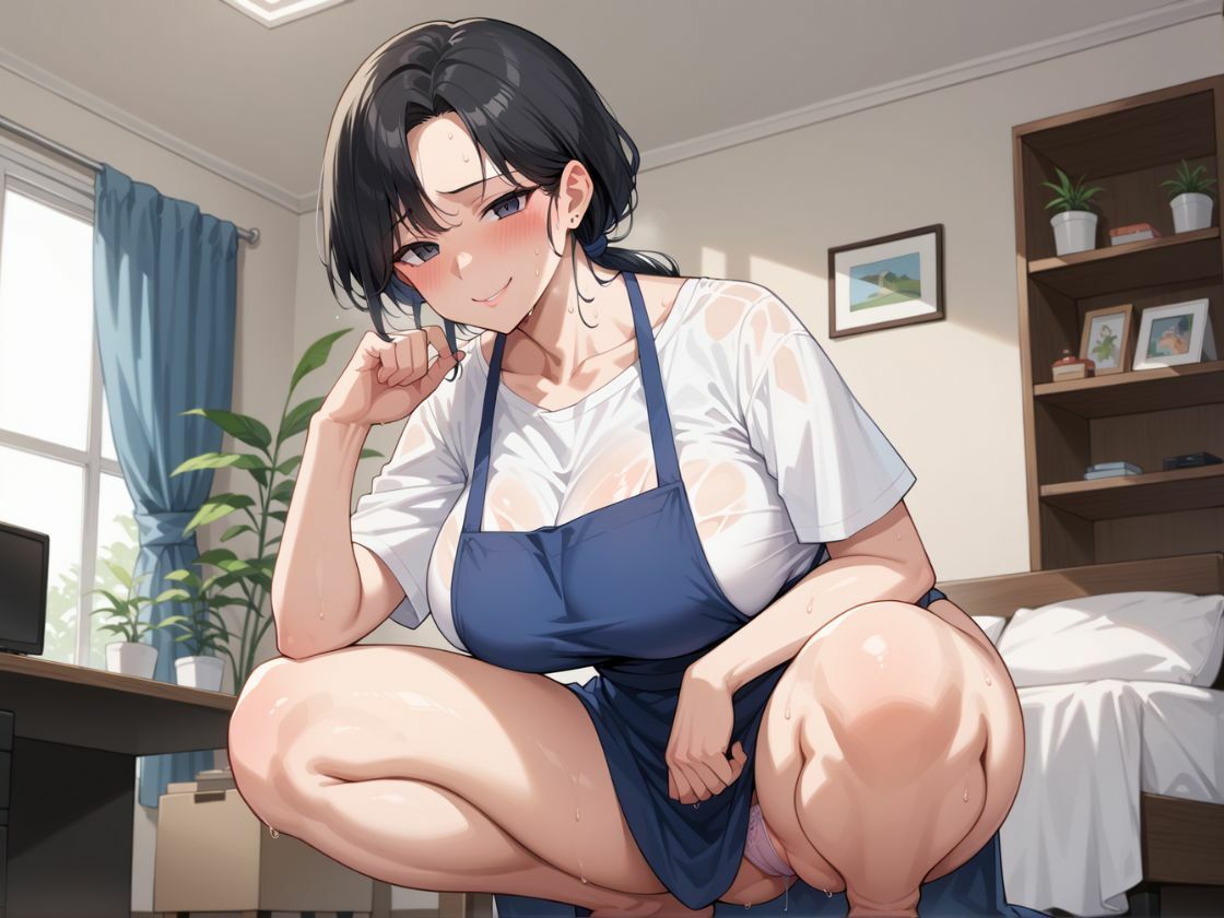 清楚系爆乳ミセス  裸にエプロンてんこ盛り編 - サンプル画像 2