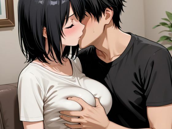 地味だった幼馴染が色気ただよう巨乳妻になっていた - サンプル画像 5