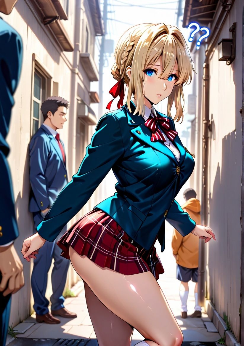 クラスの一軍女子 ヴァイ〇レット・エヴァーガーデン は発情期 - サンプル画像 1