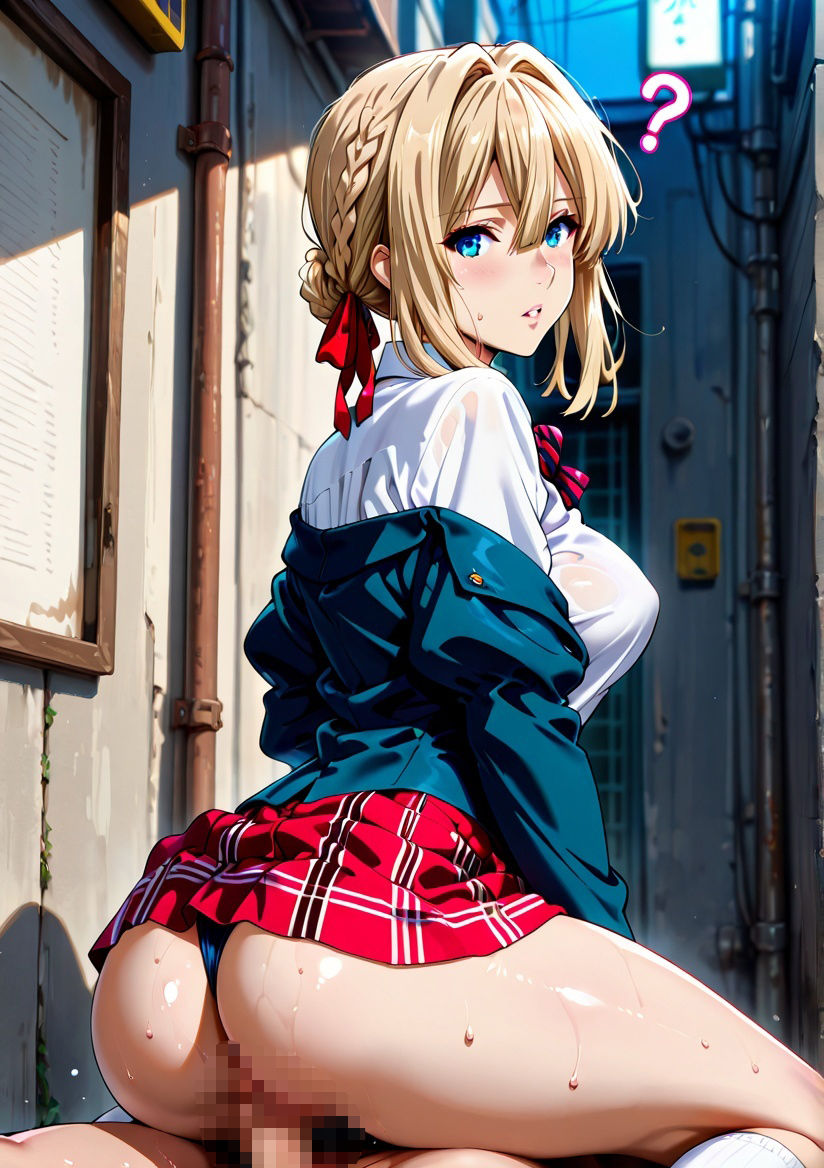 クラスの一軍女子 ヴァイ〇レット・エヴァーガーデン は発情期 - サンプル画像 5