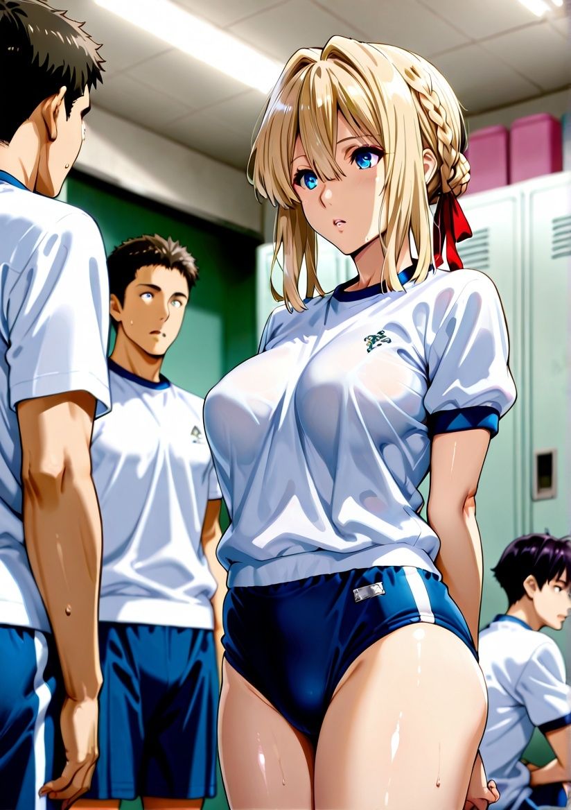 クラスの一軍女子 ヴァイ〇レット・エヴァーガーデン は発情期 - サンプル画像 10