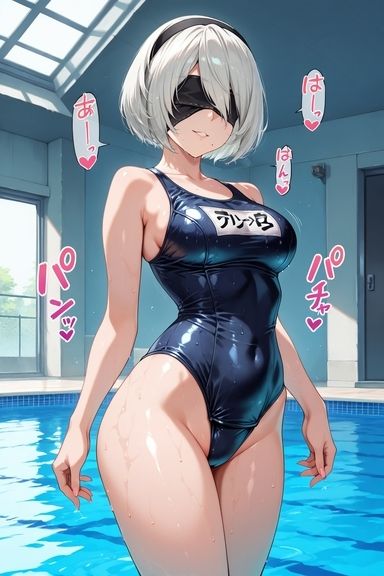 スク水コスプレの2〇 - サンプル画像 1