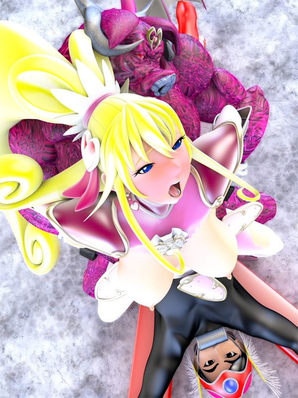 伝説の戦士ハーティアVSインキュバス怪人・仲間の目の前で - サンプル画像 1