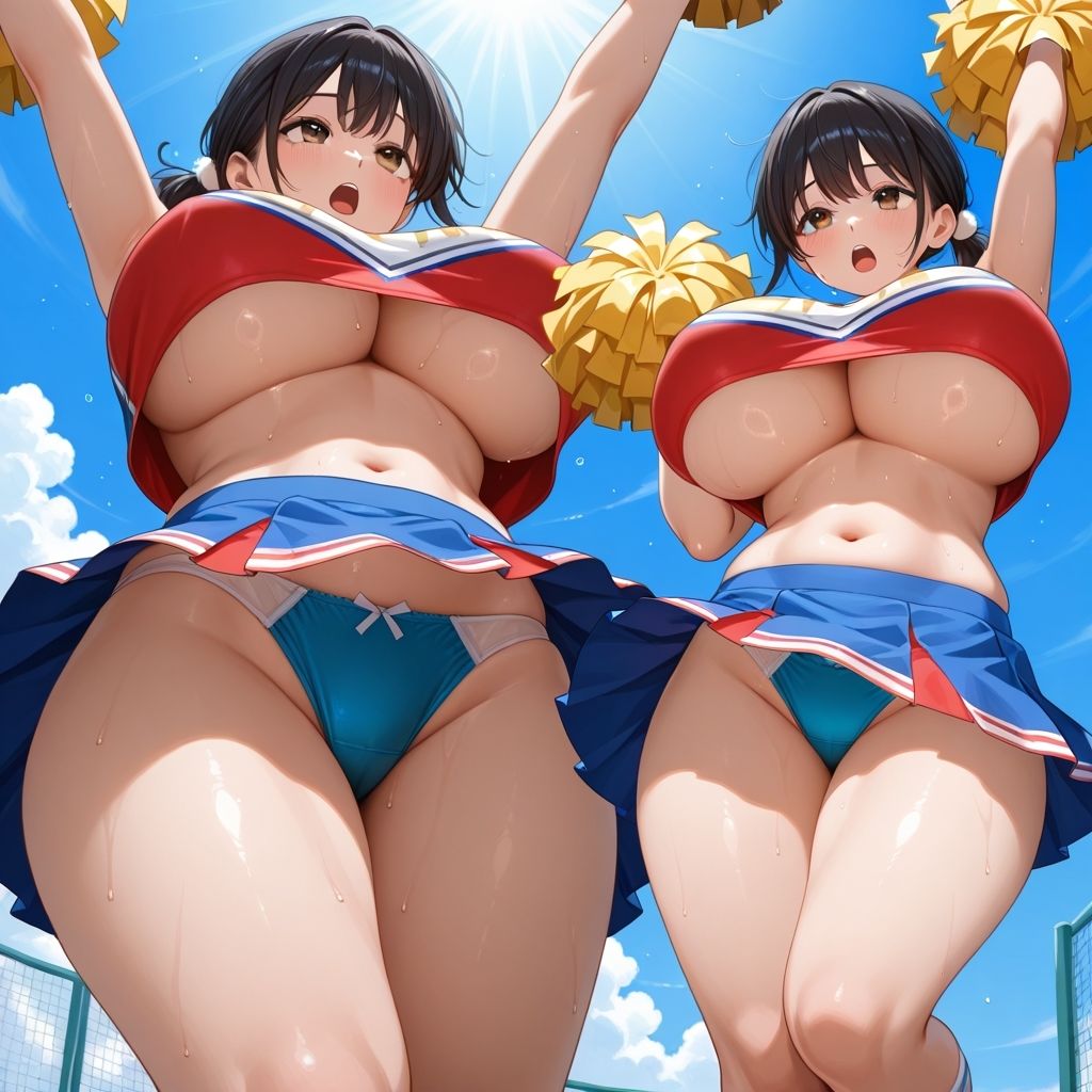 フェチコレVol.73 アンダーウェアを忘れてパンモロしながら応援する爆乳チアガールたち【総枚数250枚】 - サンプル画像 7