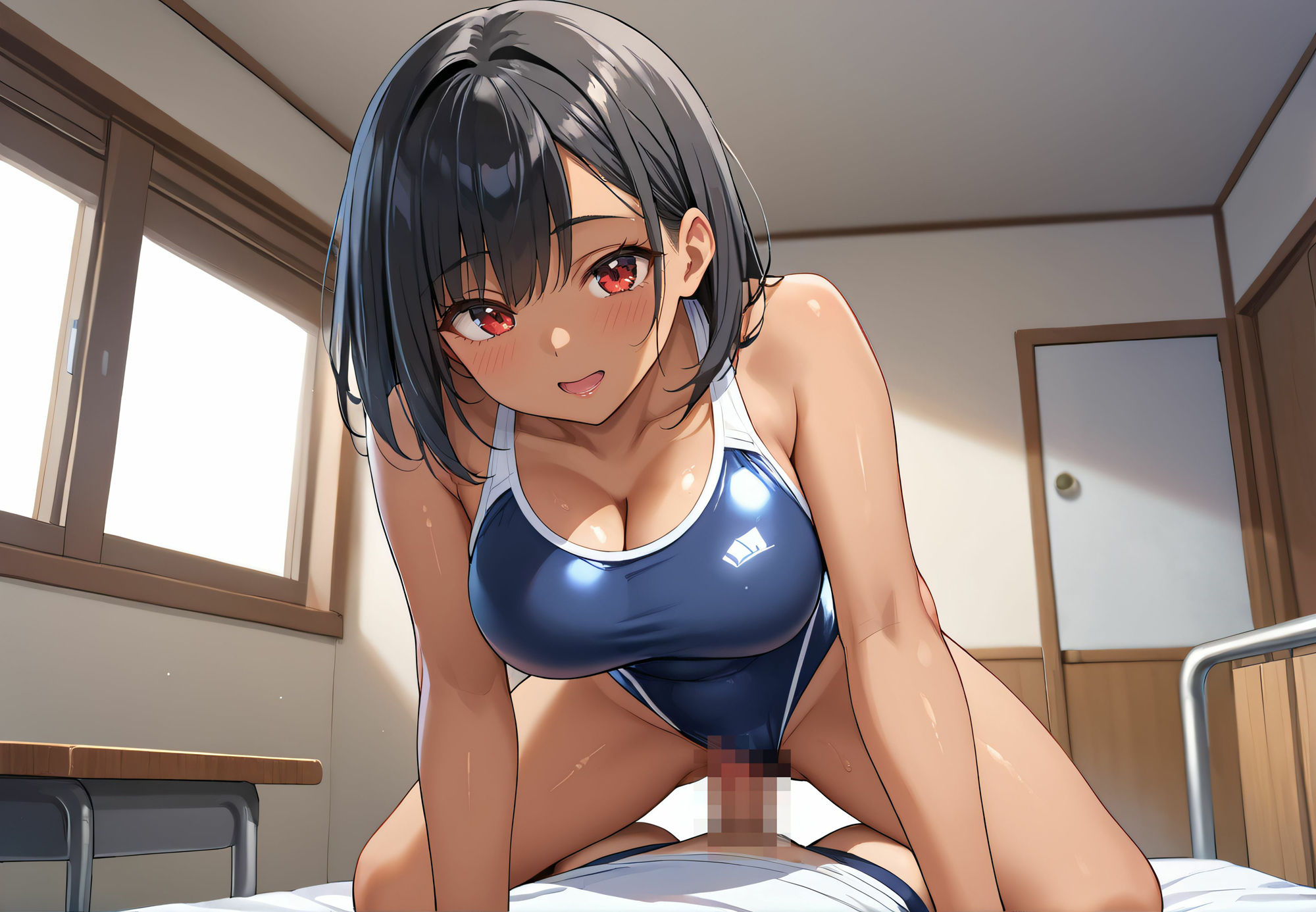 競泳水着〜巨乳な妹に着させてからのやりまくり！〜 - サンプル画像 6