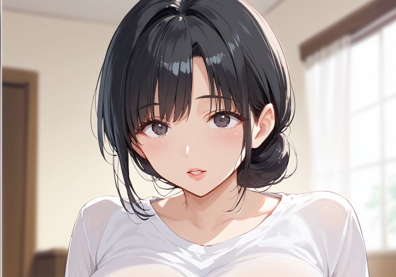 相部屋NTR巨乳上司と不倫セックス - サンプル画像 1