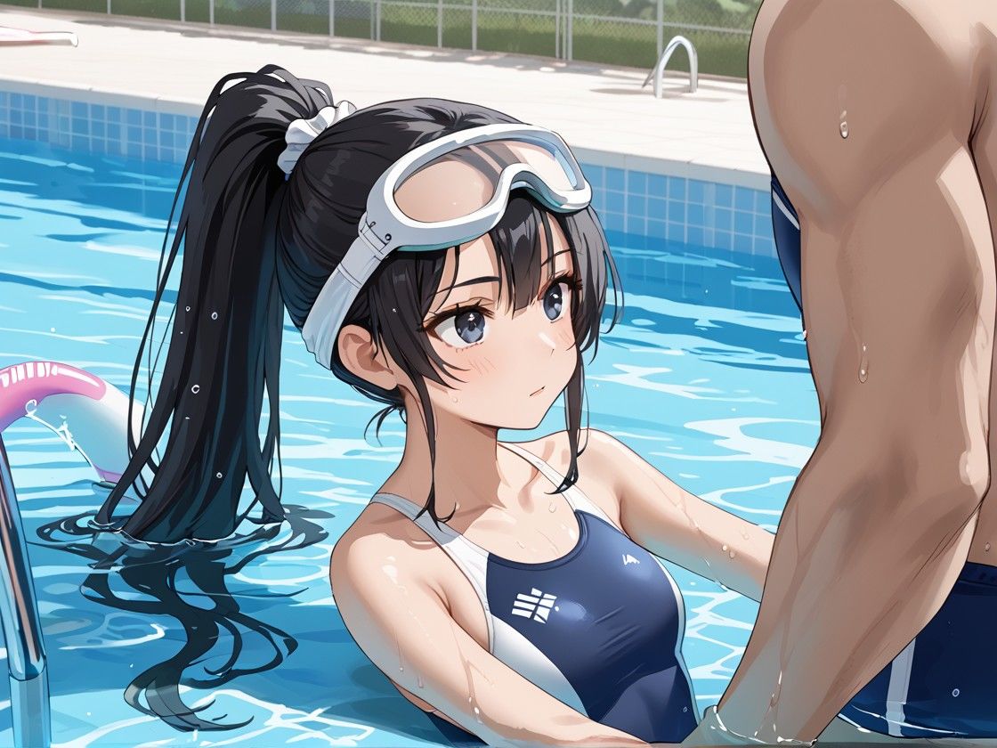 神乳学園  水泳部の 息抜きはチ〇コだけだから！ - サンプル画像 3