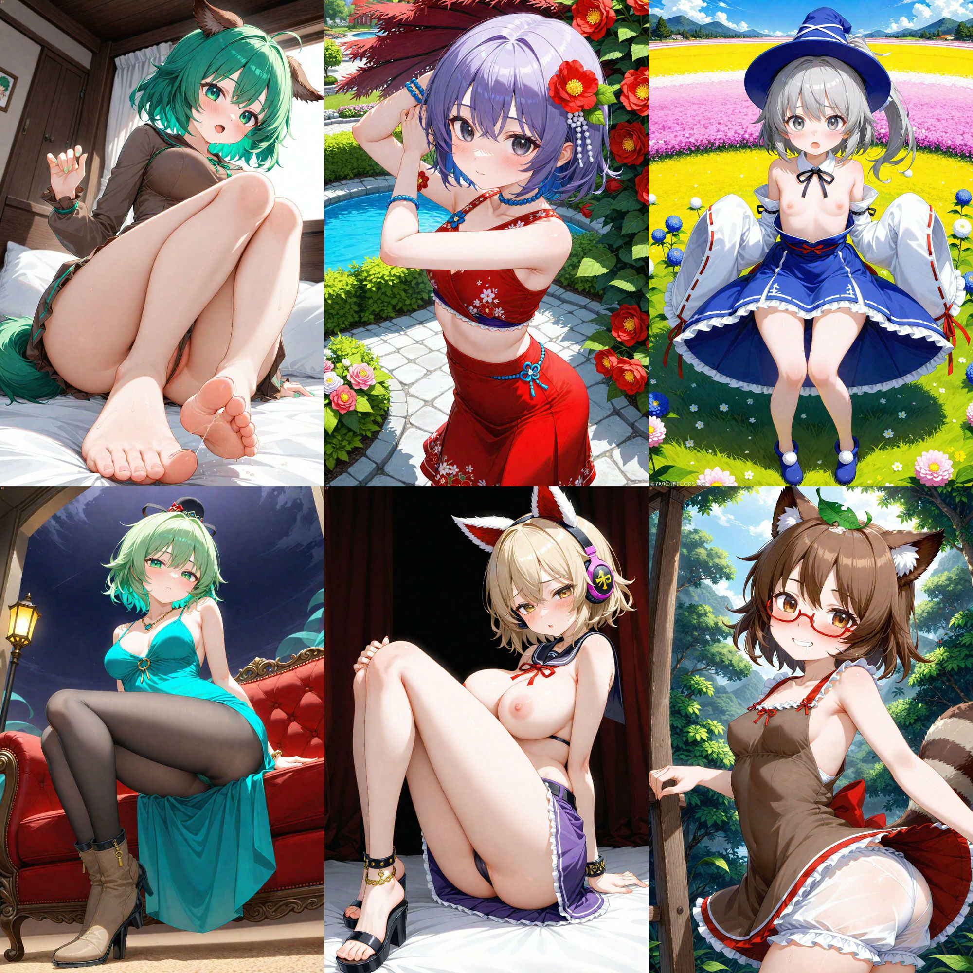 ノーモザイク！東方神霊廟キャラの誘惑 - サンプル画像 1