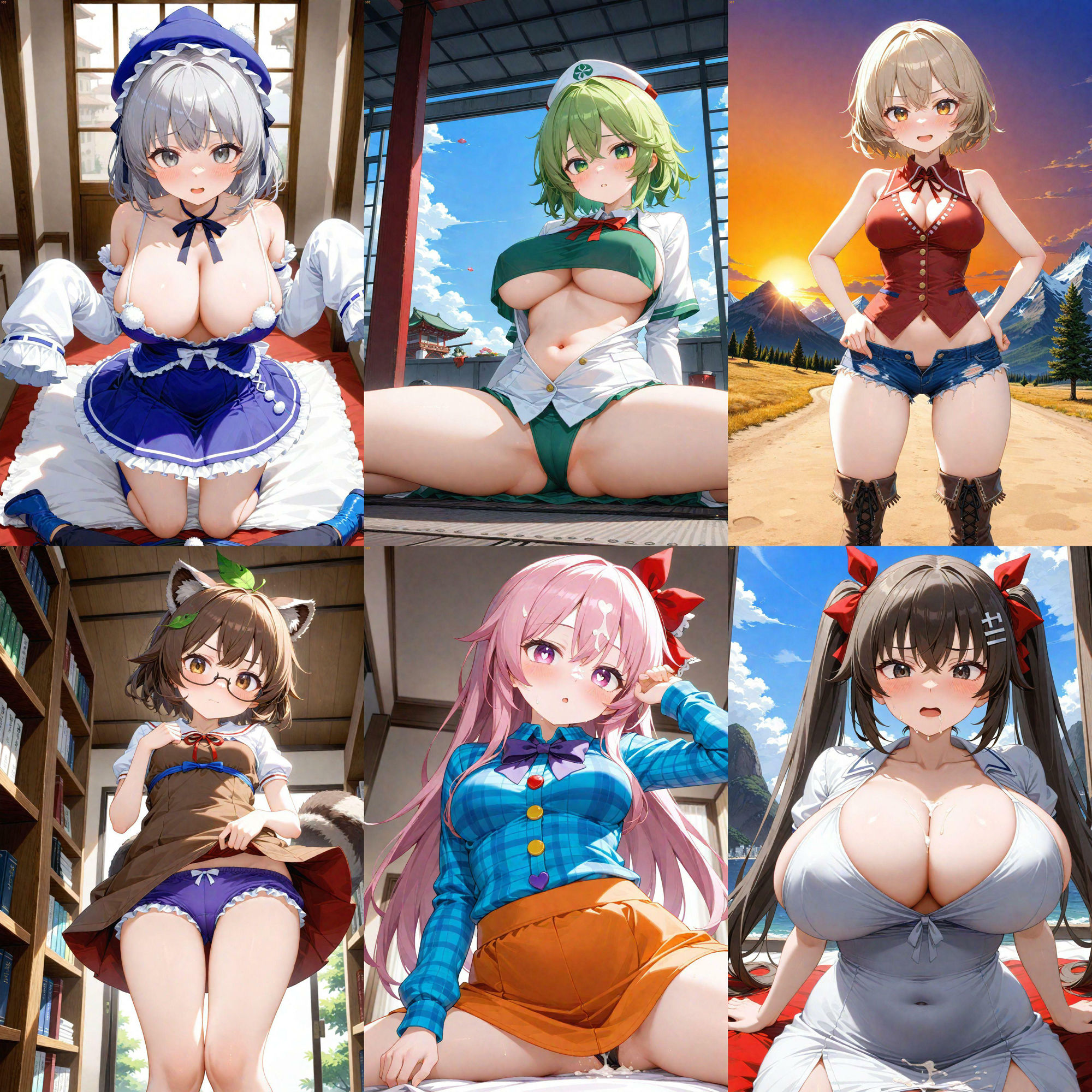 ノーモザイク！東方神霊廟キャラの誘惑 - サンプル画像 6