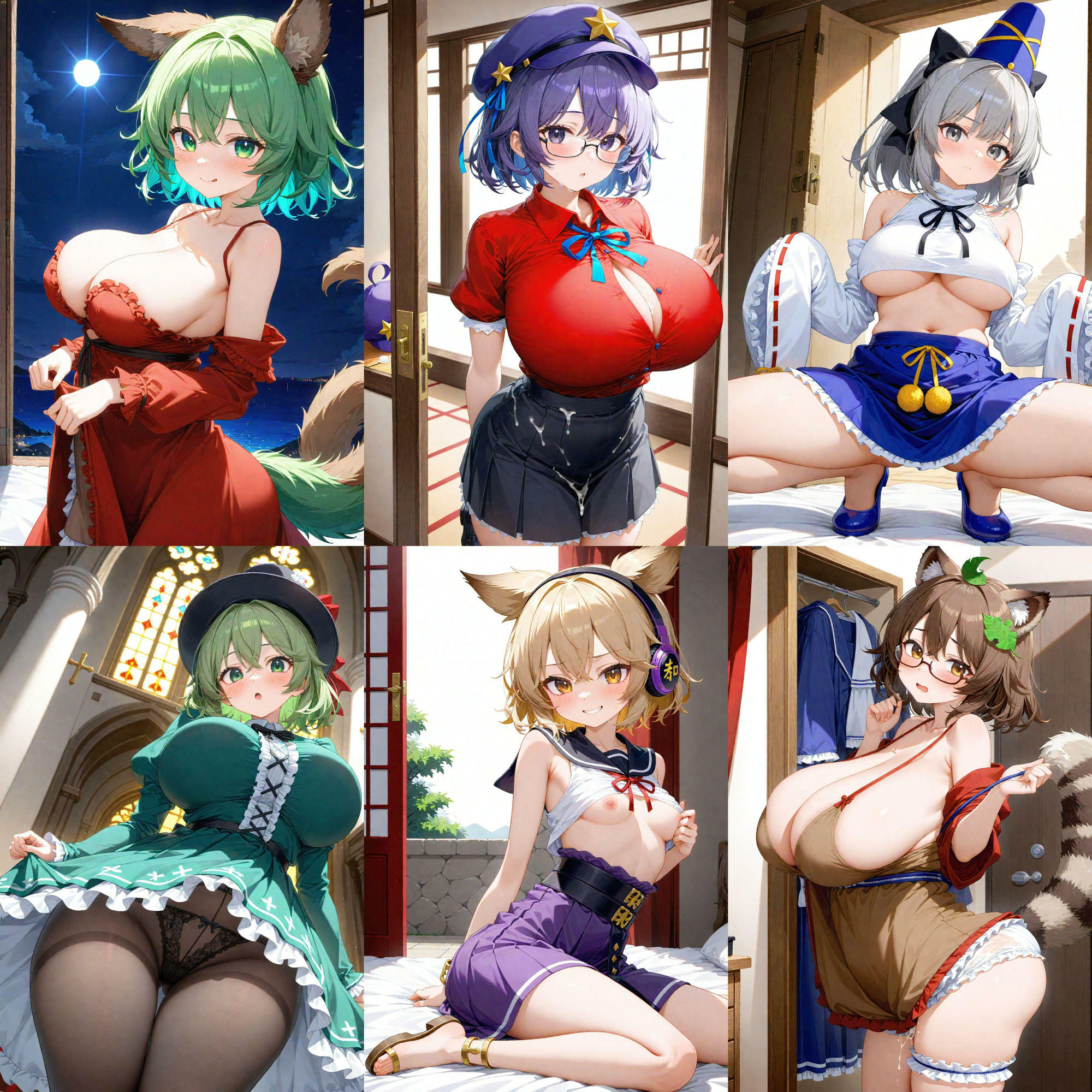 ノーモザイク！東方神霊廟キャラの誘惑 - サンプル画像 7