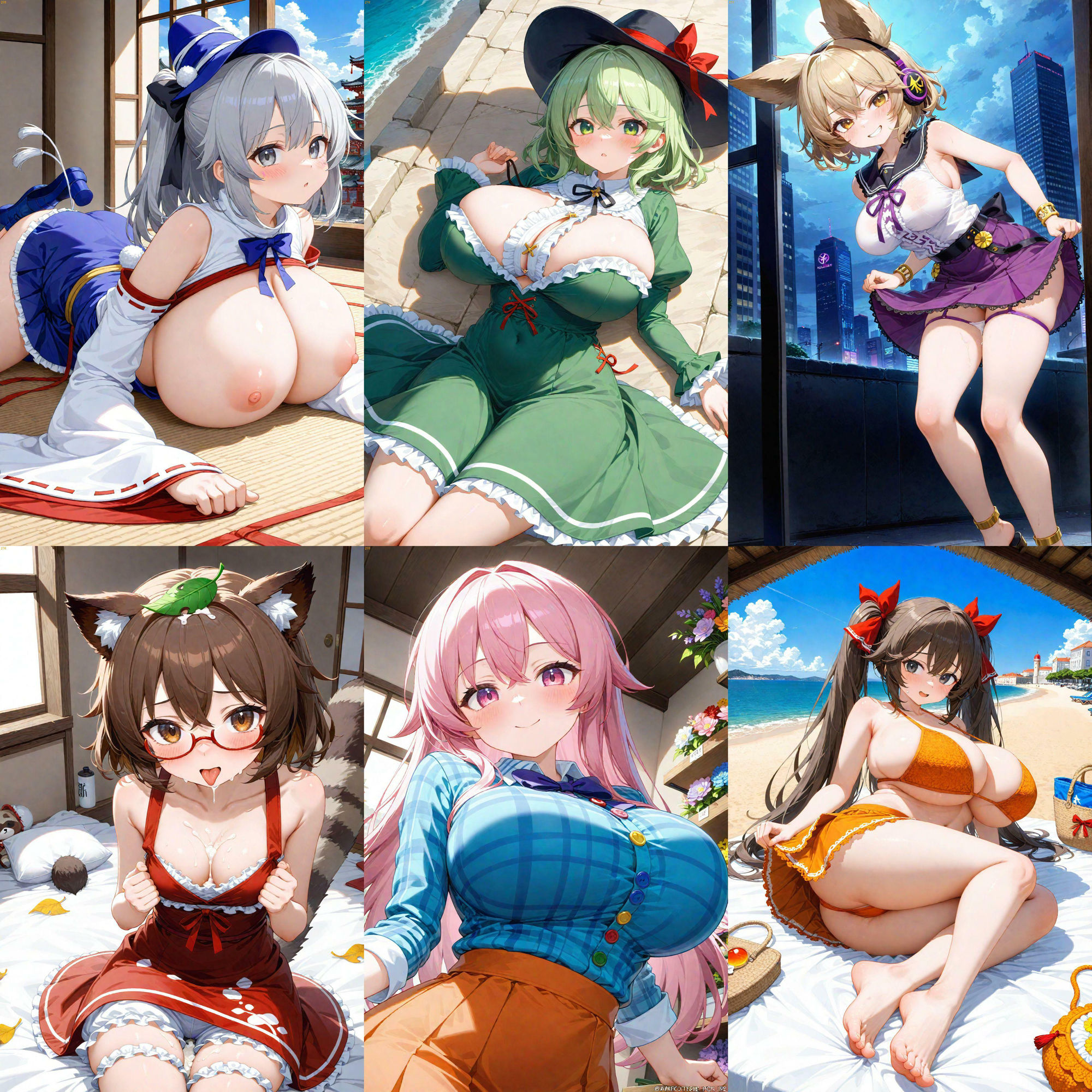 ノーモザイク！東方神霊廟キャラの誘惑 - サンプル画像 10