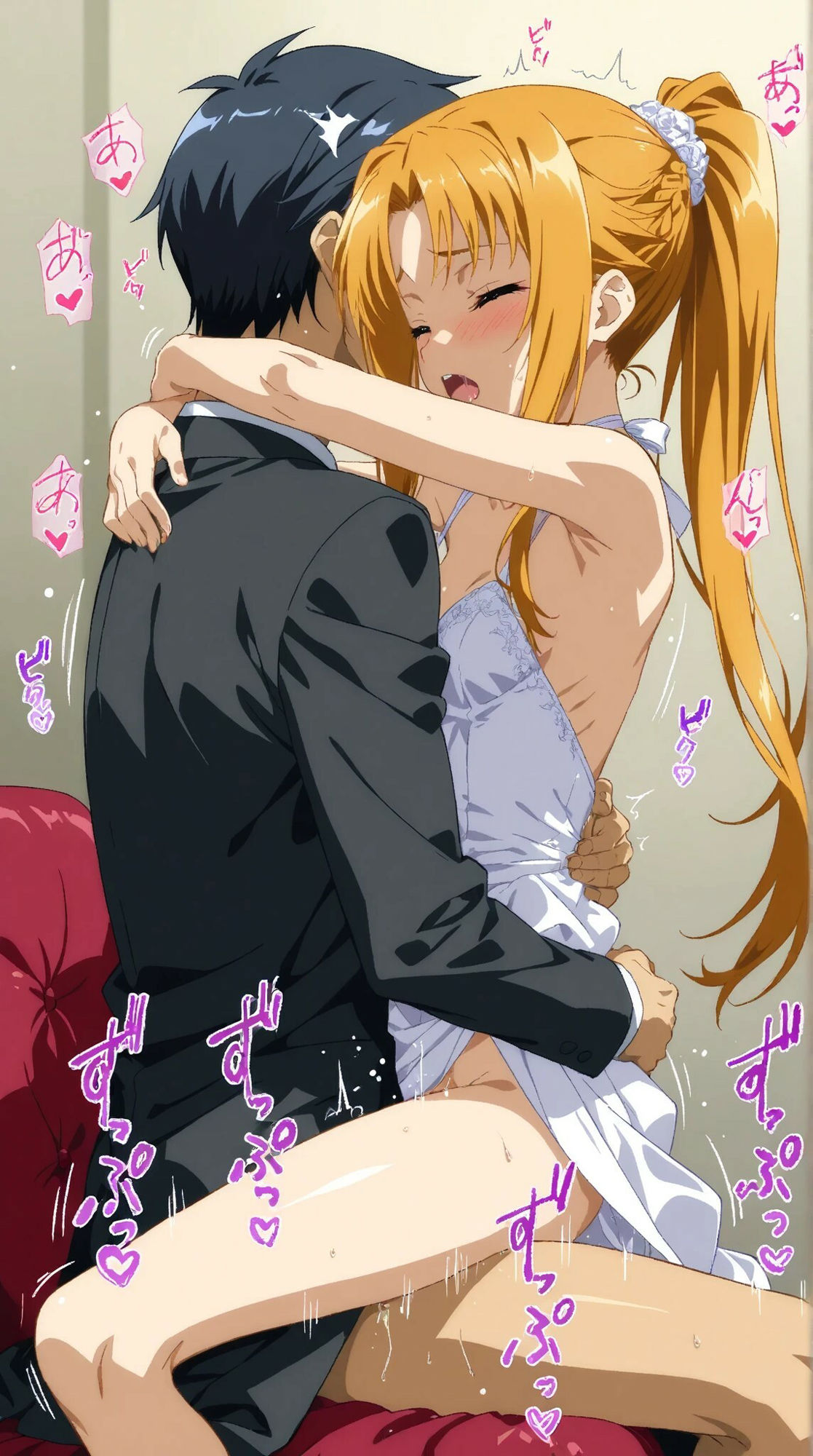 ポニテスレンダー美少女との甘いひと時 - サンプル画像 3