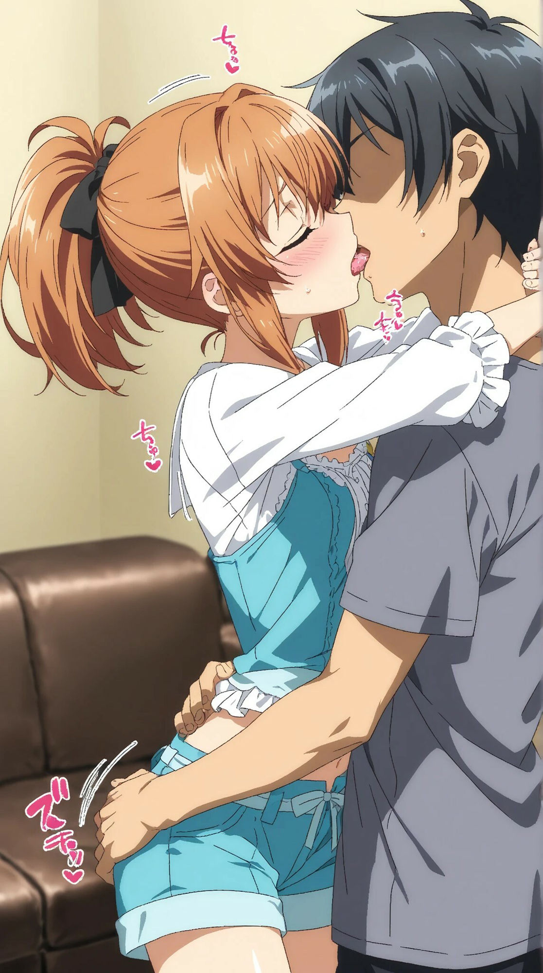 ポニテスレンダー美少女との甘いひと時 - サンプル画像 4