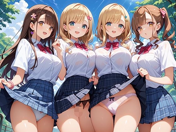 性実践学園 パンチラハーレム - サンプル画像 2