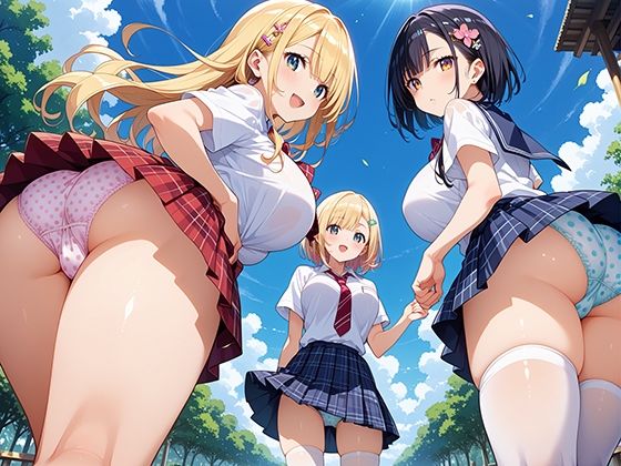 性実践学園 パンチラハーレム - サンプル画像 4