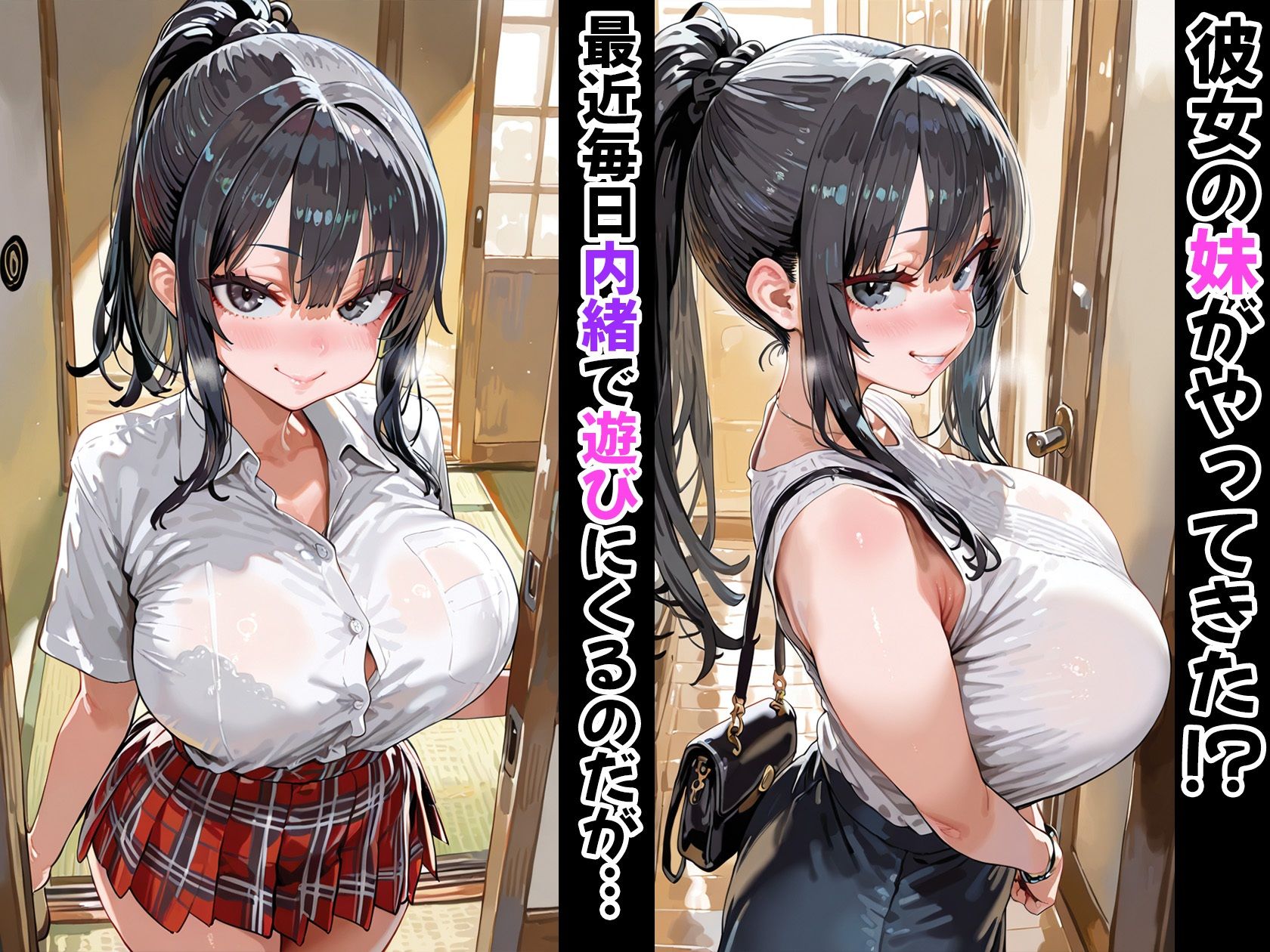 彼女の妹に小悪魔手コキで精液絞り放題されて堕とされた話 - サンプル画像 1