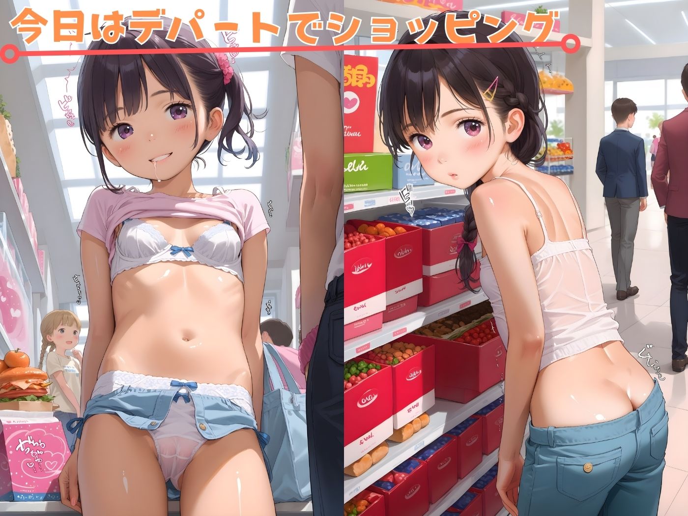 子〇たちの初めてのデパート♪ - サンプル画像 1