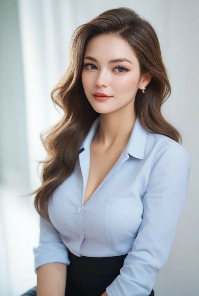 オフィスで輝く女性たちのイラスト - サンプル画像 1