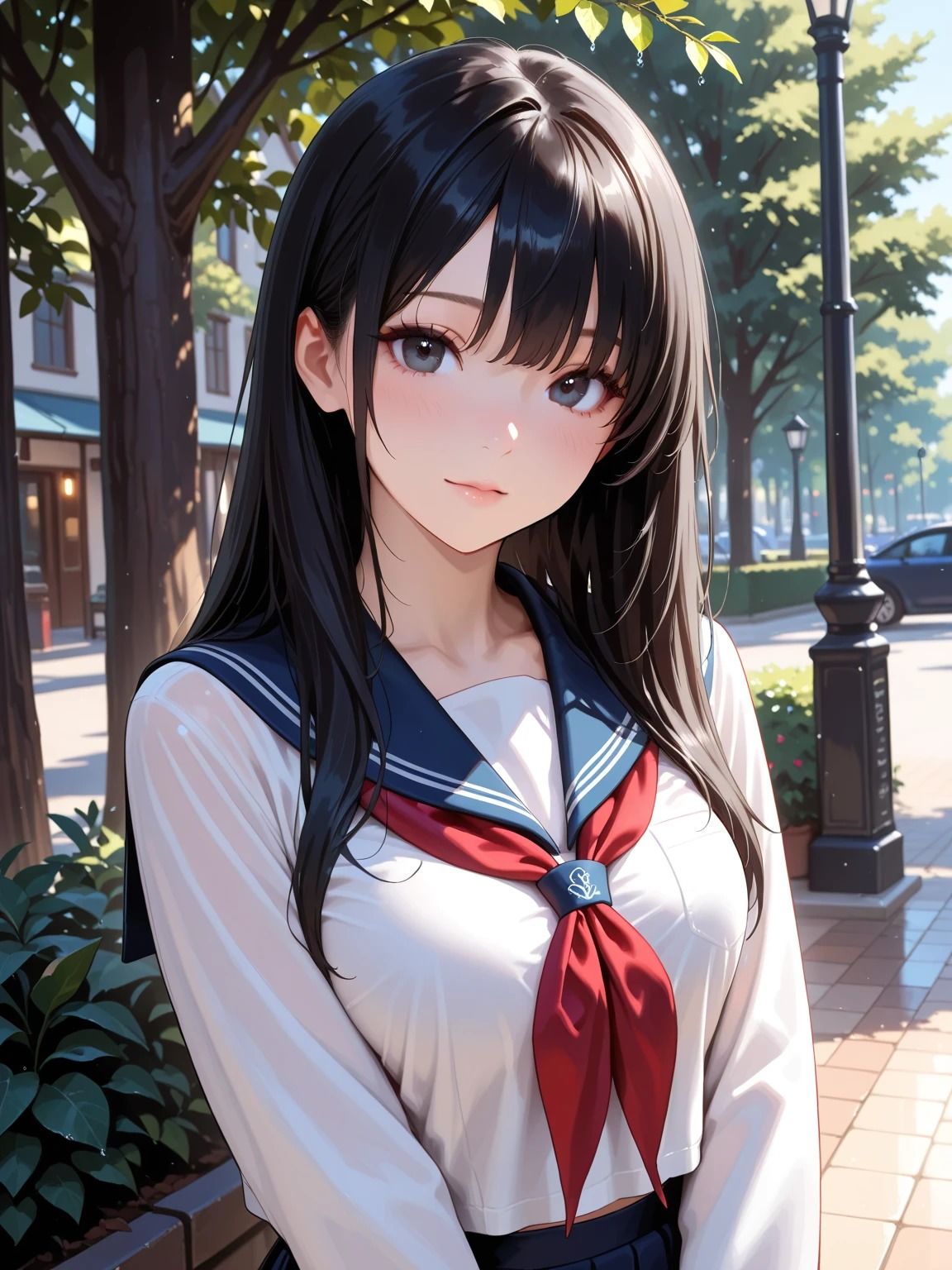 雨宿り場所、おじラブ注意報 - サンプル画像 1