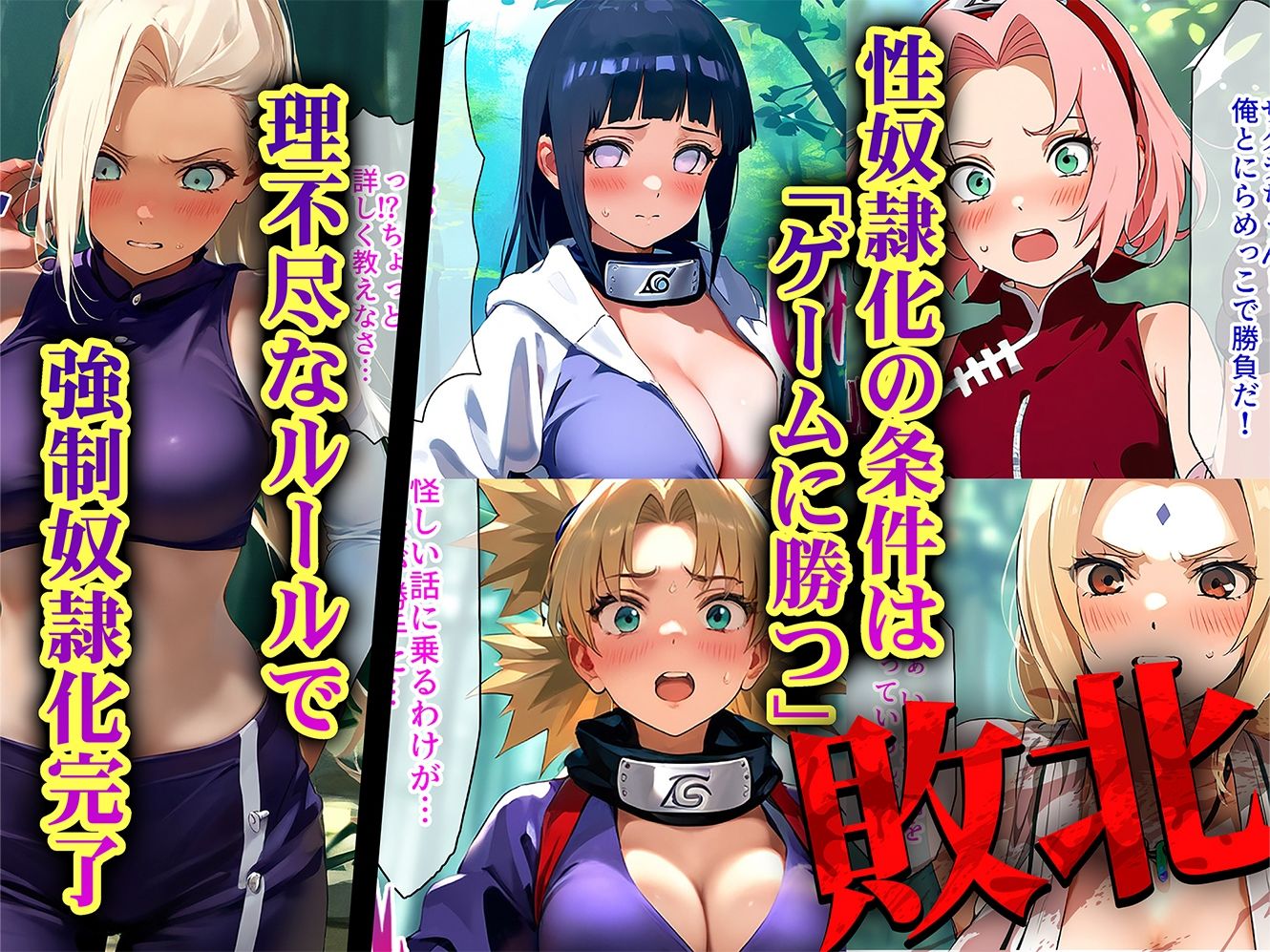 負けたら即性支配〜可哀そうなほどヤられたヒロインたち〜NARUT●編 - サンプル画像 2