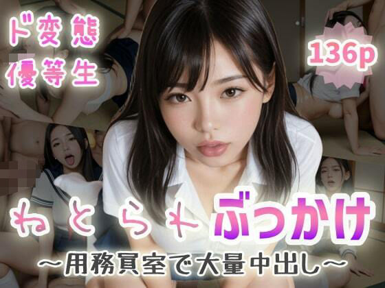 【ド変態優等生】ねとられぶっかけ〜用務員室で大量中出し〜