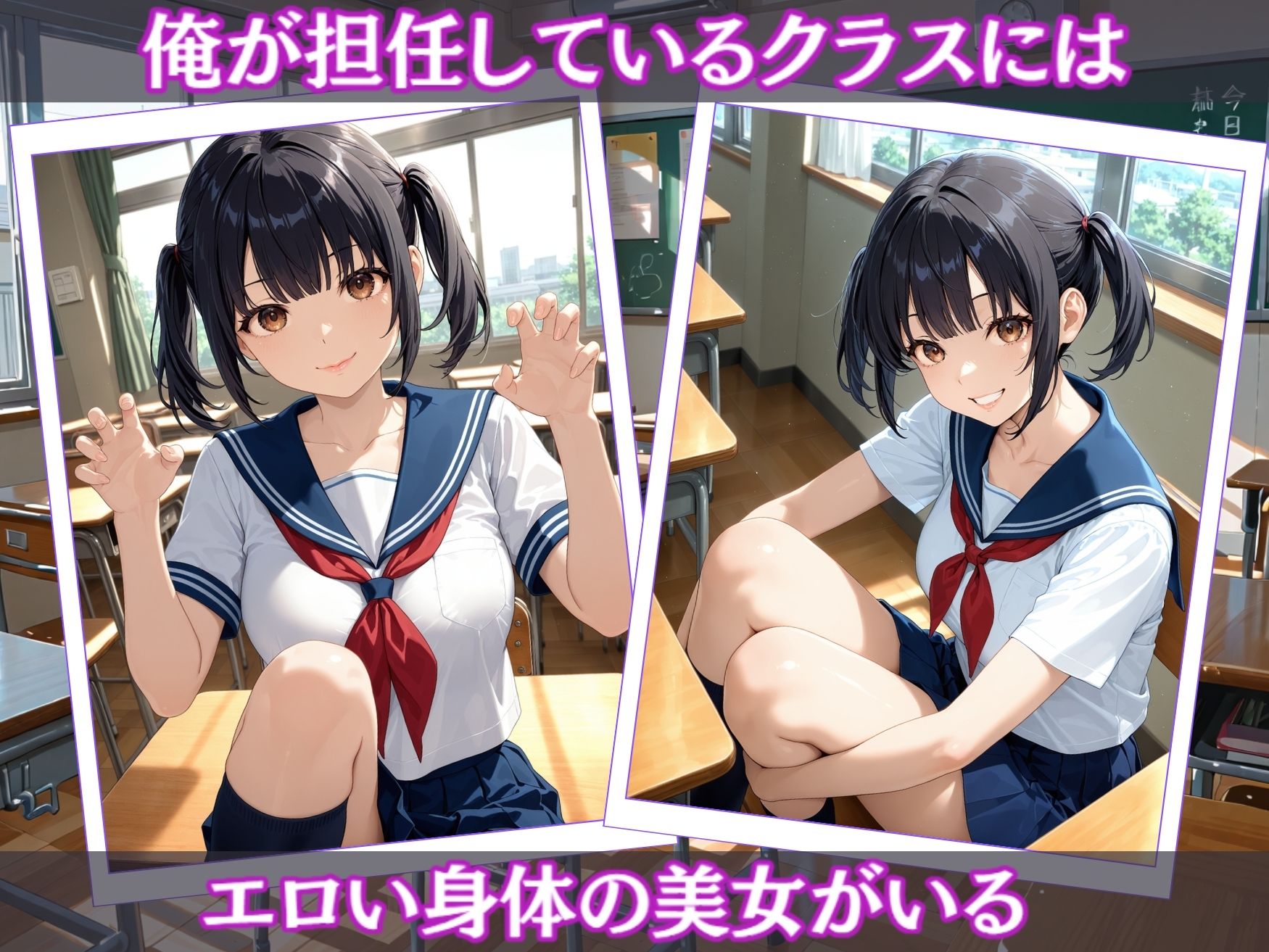 エッチな巨乳女子校生を生ハメ調教 - サンプル画像 1